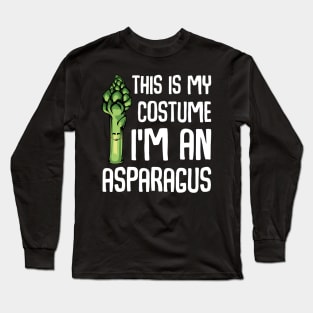 Asparagus - This Is My Costume I'm An Asparagus - Funny Saying Long Sleeve T-Shirt